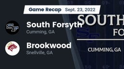 Recap: South Forsyth  vs. Brookwood  2022