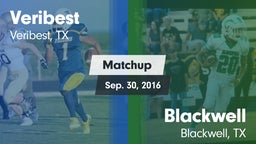 Matchup: Veribest vs. Blackwell  2016