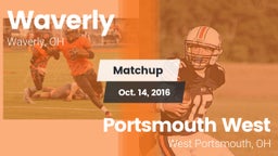 Matchup: Waverly  vs. Portsmouth West  2016