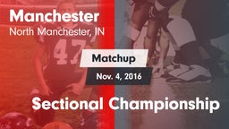 Matchup: Manchester vs. Sectional Championship 2016