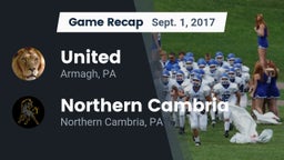 Recap: United  vs. Northern Cambria  2017