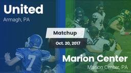 Matchup: United vs. Marion Center  2017