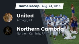 Recap: United  vs. Northern Cambria  2018