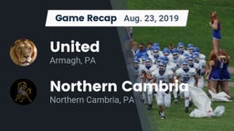 Recap: United  vs. Northern Cambria  2019