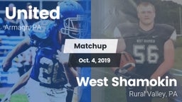 Matchup: United vs. West Shamokin  2019