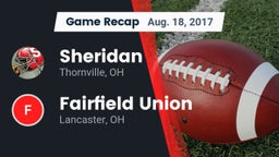 Recap: Sheridan  vs. Fairfield Union  2017