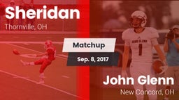 Matchup: Sheridan vs. John Glenn  2017