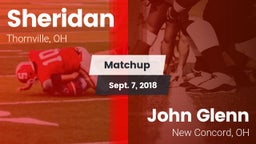 Matchup: Sheridan vs. John Glenn  2018