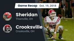 Recap: Sheridan  vs. Crooksville  2018