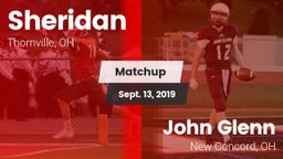 Matchup: Sheridan vs. John Glenn  2019