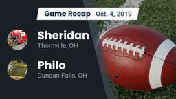 Recap: Sheridan  vs. Philo  2019