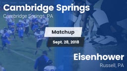 Matchup: Cambridge Springs vs. Eisenhower  2018