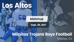 Matchup: Los Altos vs. Milpitas Trojans Boys Football 2017