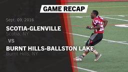 Recap: Scotia-Glenville  vs. Burnt Hills-Ballston Lake  2016