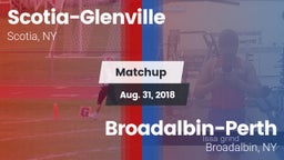 Matchup: Scotia-Glenville vs. Broadalbin-Perth  2018