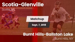 Matchup: Scotia-Glenville vs. Burnt Hills-Ballston Lake  2018