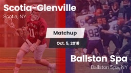 Matchup: Scotia-Glenville vs. Ballston Spa  2018