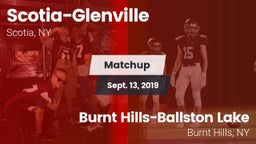 Matchup: Scotia-Glenville vs. Burnt Hills-Ballston Lake  2019
