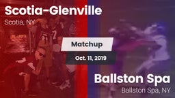 Matchup: Scotia-Glenville vs. Ballston Spa  2019
