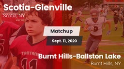 Matchup: Scotia-Glenville vs. Burnt Hills-Ballston Lake  2020