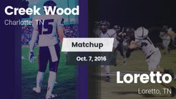 Matchup: Creek Wood vs. Loretto  2016