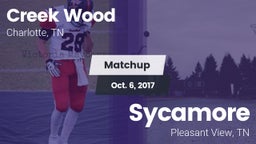 Matchup: Creek Wood vs. Sycamore  2017