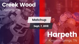 Matchup: Creek Wood vs. Harpeth  2018