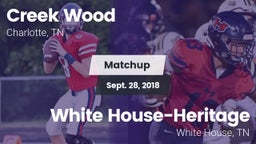 Matchup: Creek Wood vs. White House-Heritage  2018
