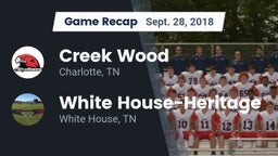 Recap: Creek Wood  vs. White House-Heritage  2018
