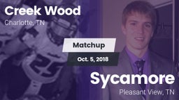 Matchup: Creek Wood vs. Sycamore  2018