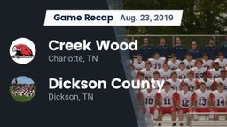 Recap: Creek Wood  vs. Dickson County  2019