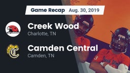 Recap: Creek Wood  vs. Camden Central  2019