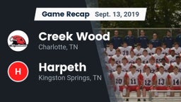 Recap: Creek Wood  vs. Harpeth  2019