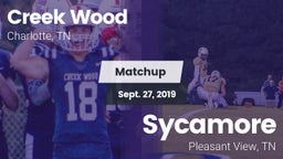 Matchup: Creek Wood vs. Sycamore  2019