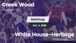 Matchup: Creek Wood vs. White House-Heritage  2019