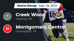 Recap: Creek Wood  vs. Montgomery Central  2019