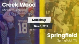 Matchup: Creek Wood vs. Springfield  2019
