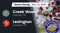 Recap: Creek Wood  vs. Lexington  2020