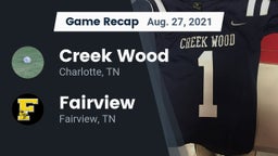 Recap: Creek Wood  vs. Fairview  2021