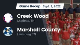 Recap: Creek Wood  vs. Marshall County  2022