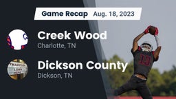Recap: Creek Wood  vs. Dickson County  2023