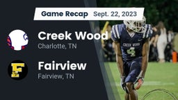 Recap: Creek Wood  vs. Fairview  2023