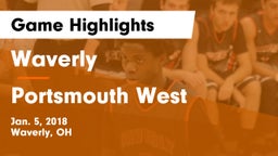 Waverly  vs Portsmouth West  Game Highlights - Jan. 5, 2018