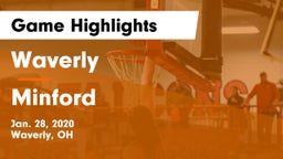Waverly  vs Minford  Game Highlights - Jan. 28, 2020