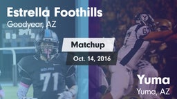 Matchup: Estrella Foothills vs. Yuma  2016
