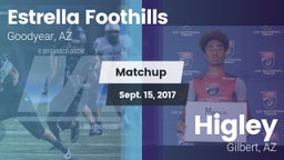 Matchup: Estrella Foothills vs. Higley  2017