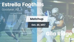 Matchup: Estrella Foothills vs. Gila Ridge  2017