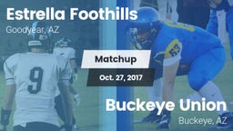 Matchup: Estrella Foothills vs. Buckeye Union  2017