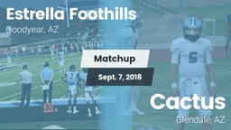 Matchup: Estrella Foothills vs. Cactus  2018