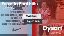 Matchup: Estrella Foothills vs. Dysart  2018